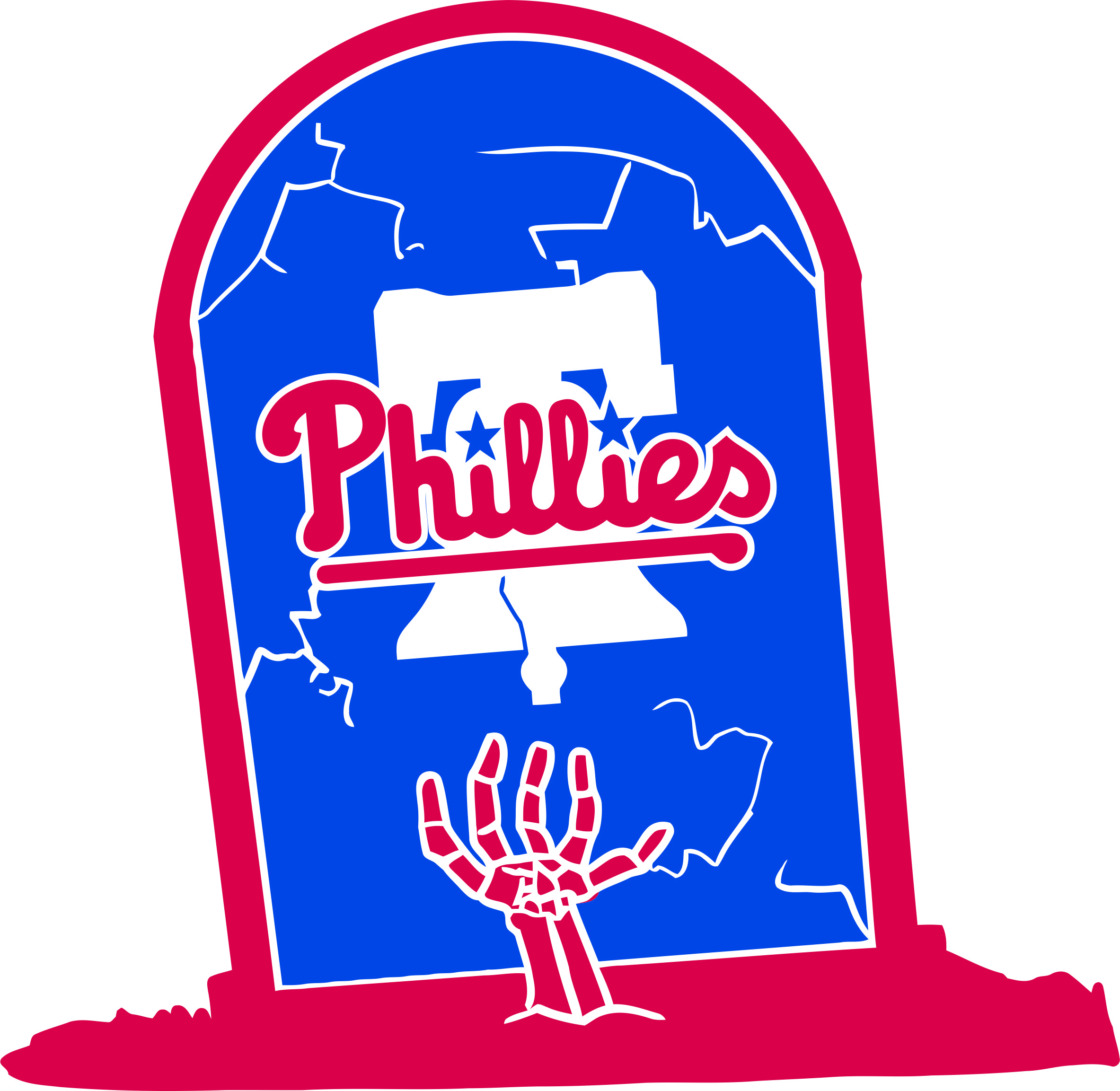 Philadelphia Phillies Tomb Logo iron on transfers